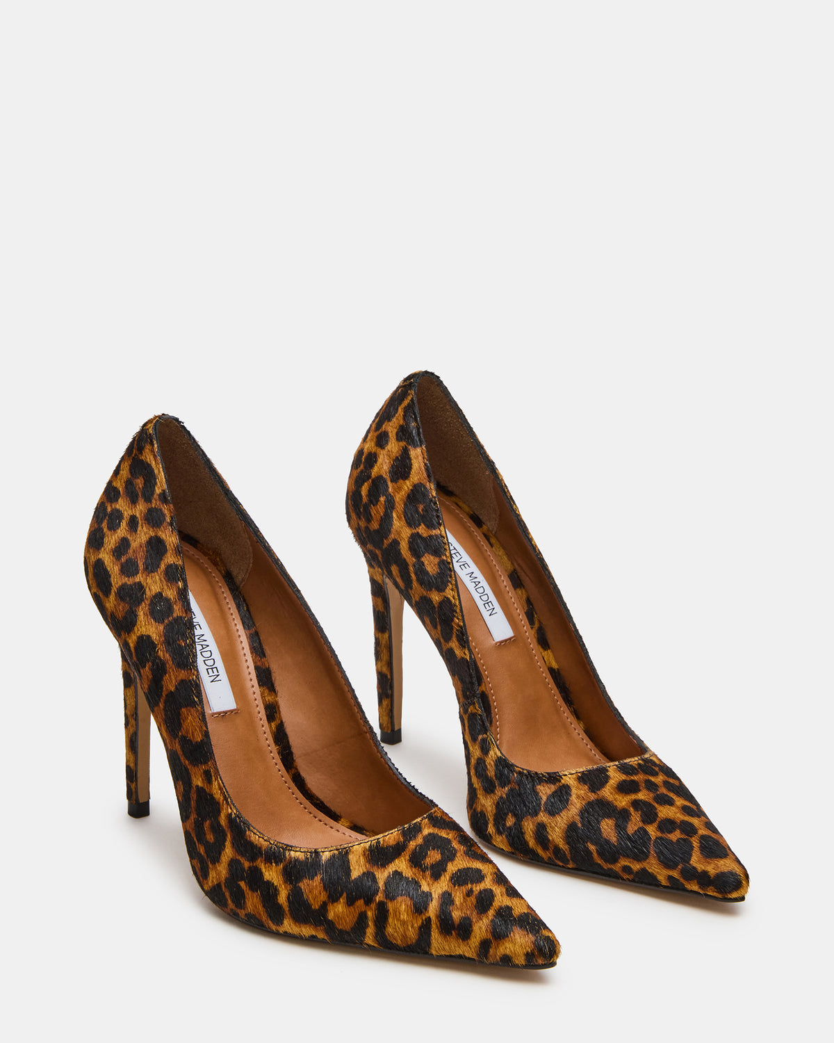 NOIR Leopard Pointed-Toe Stiletto Pump Women's Heels | Steve Madden
