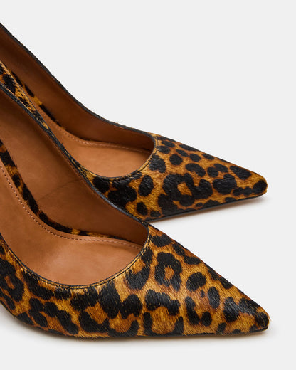 NOIR Leopard Pointed-Toe Stiletto Pump Women's Heels | Steve Madden