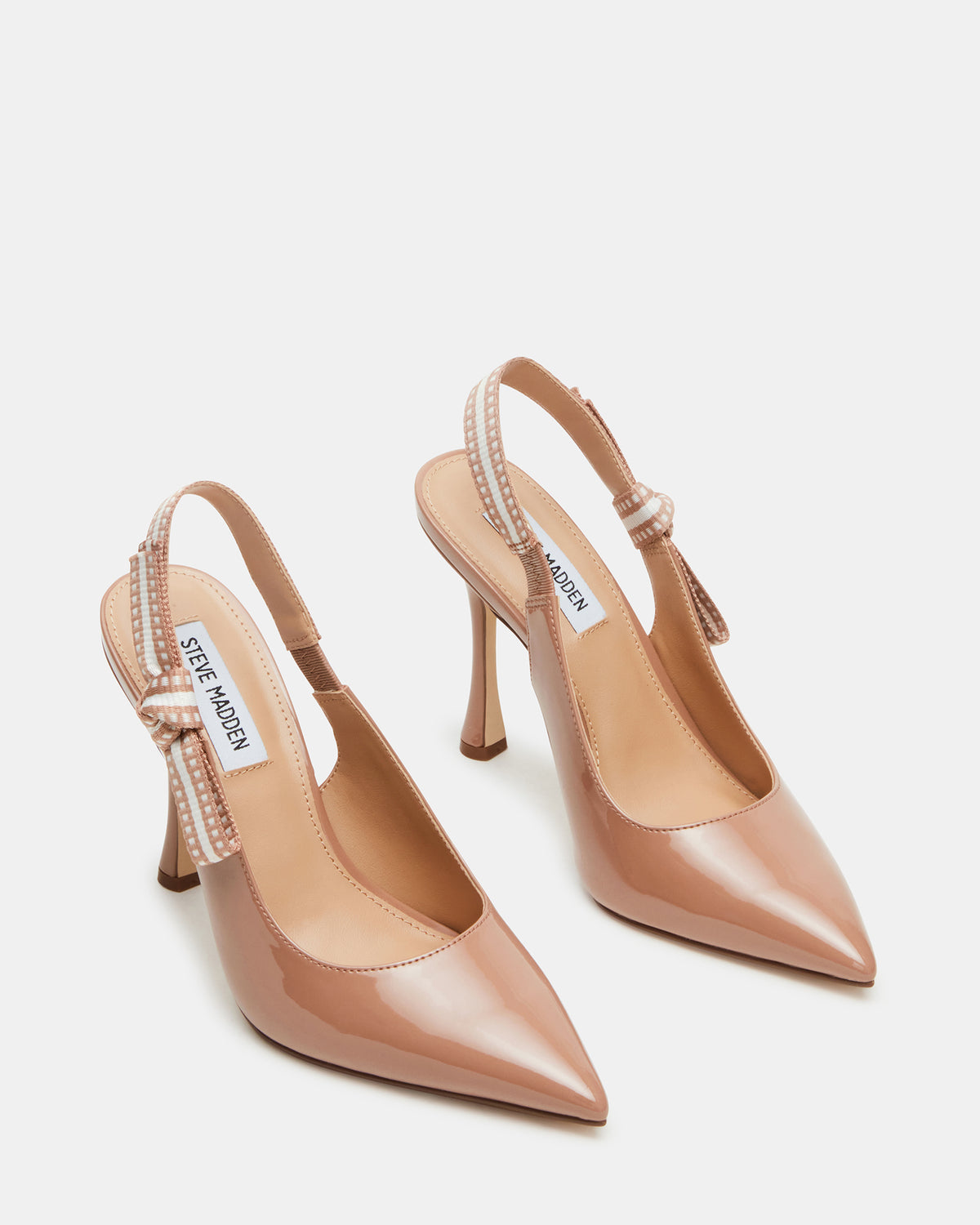 BRI Blush Patent Slingback Pump Women's Heel | Steve Madden