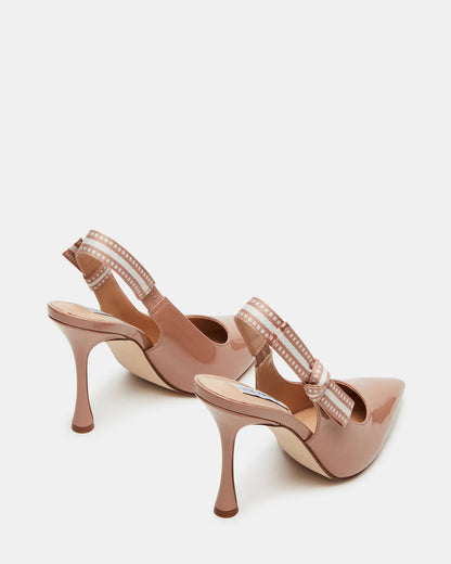 BRI Blush Patent Slingback Pump Women's Heel | Steve Madden
