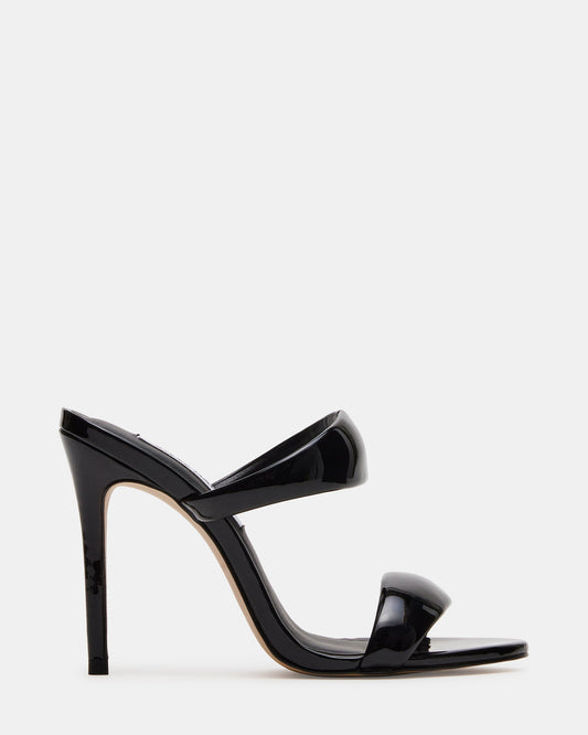 SATURN Black Stiletto Mule Women's Heel | Steve Madden