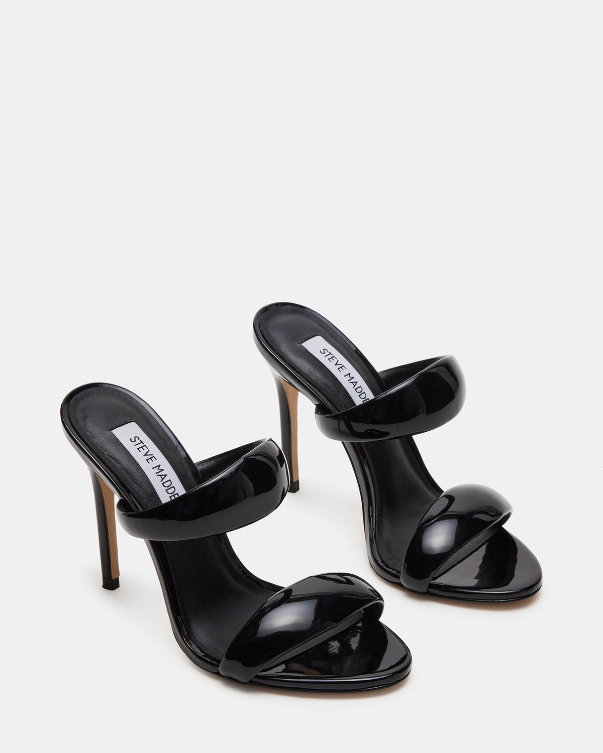 SATURN Black Stiletto Mule Women's Heel | Steve Madden