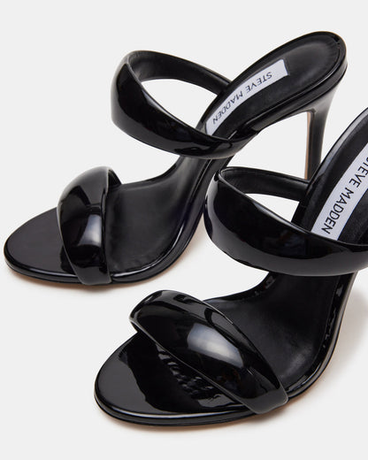 SATURN Black Stiletto Mule Women's Heel | Steve Madden