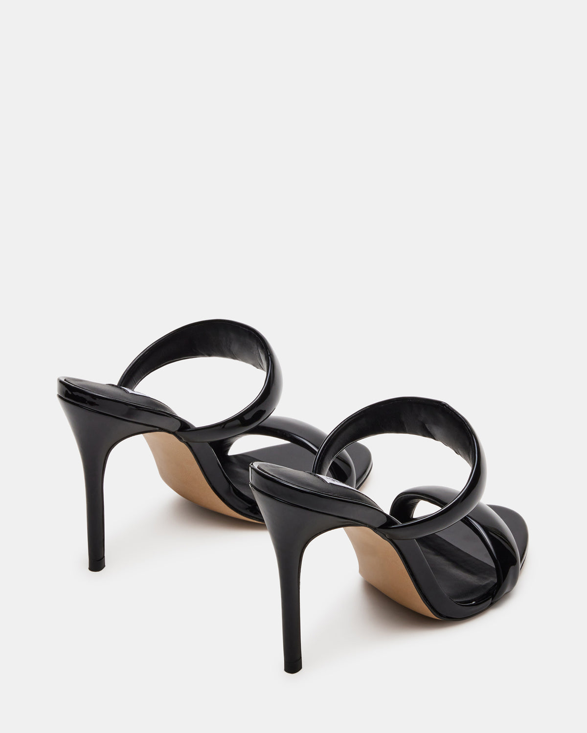 SATURN Black Stiletto Mule Women's Heel | Steve Madden