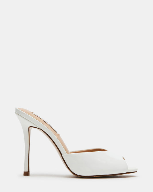 PRIYA White Patent Women's Mule | Steve Madden