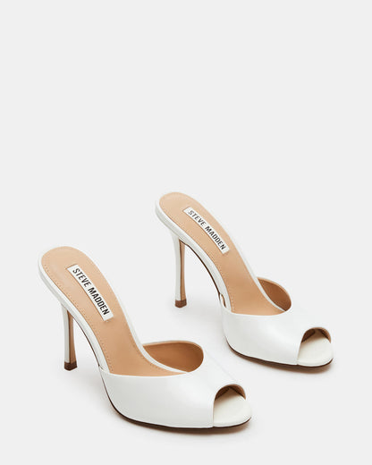 PRIYA White Patent Women's Mule | Steve Madden