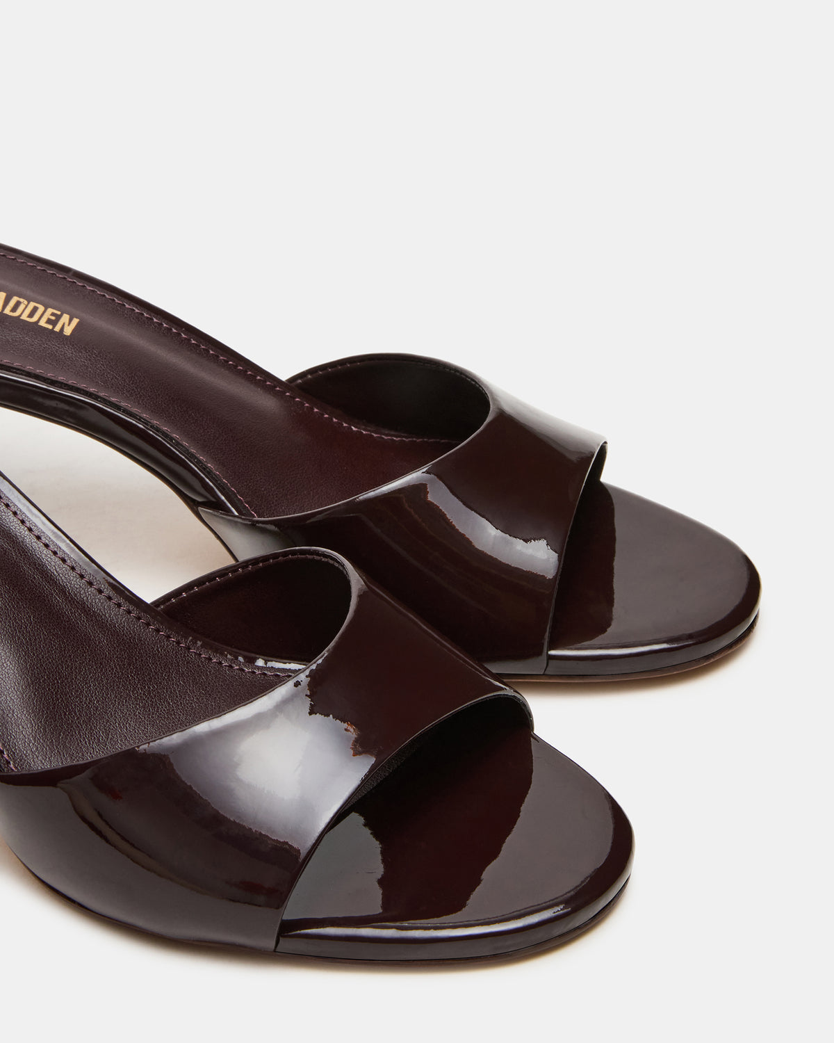 KENDRIX Brown Leather Women's Mule Heel | Steve Madden
