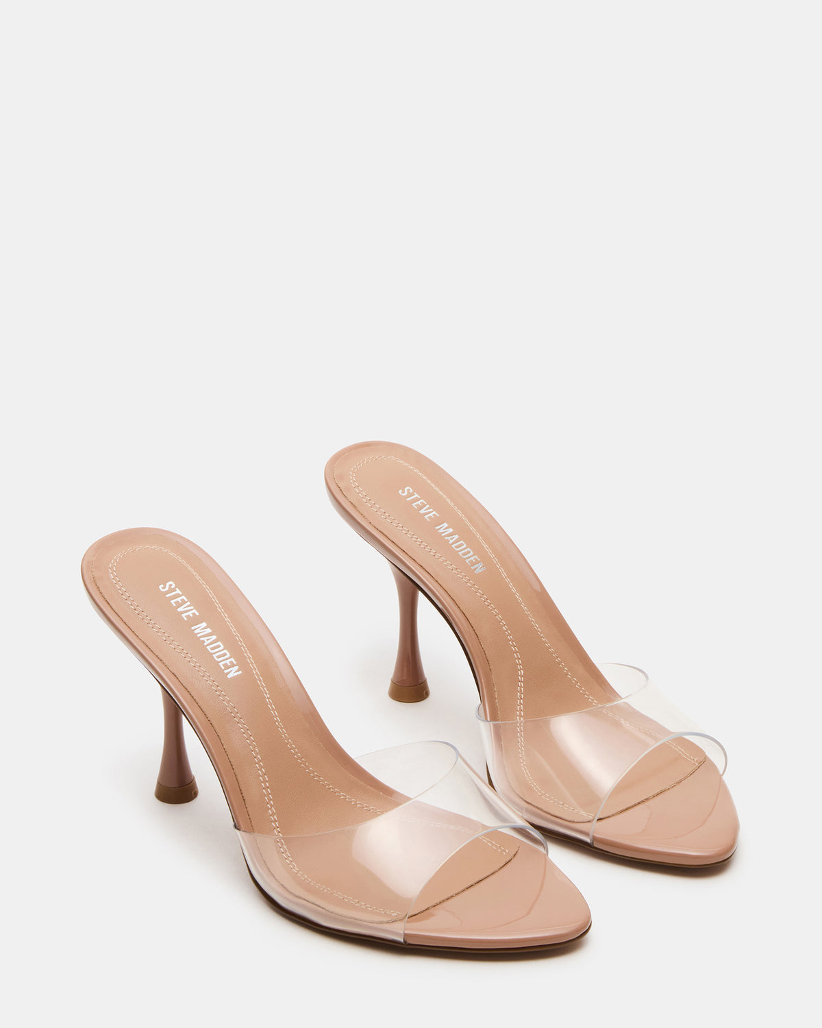 SANTI Clear Pointed-Toe Mule Women's Heel | Steve Madden