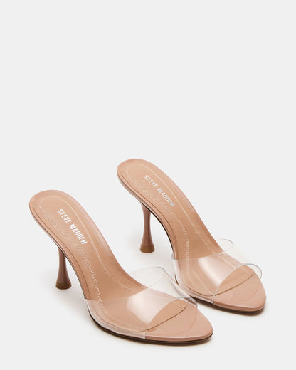 SANTI Clear Pointed-Toe Mule Women's Heel | Steve Madden