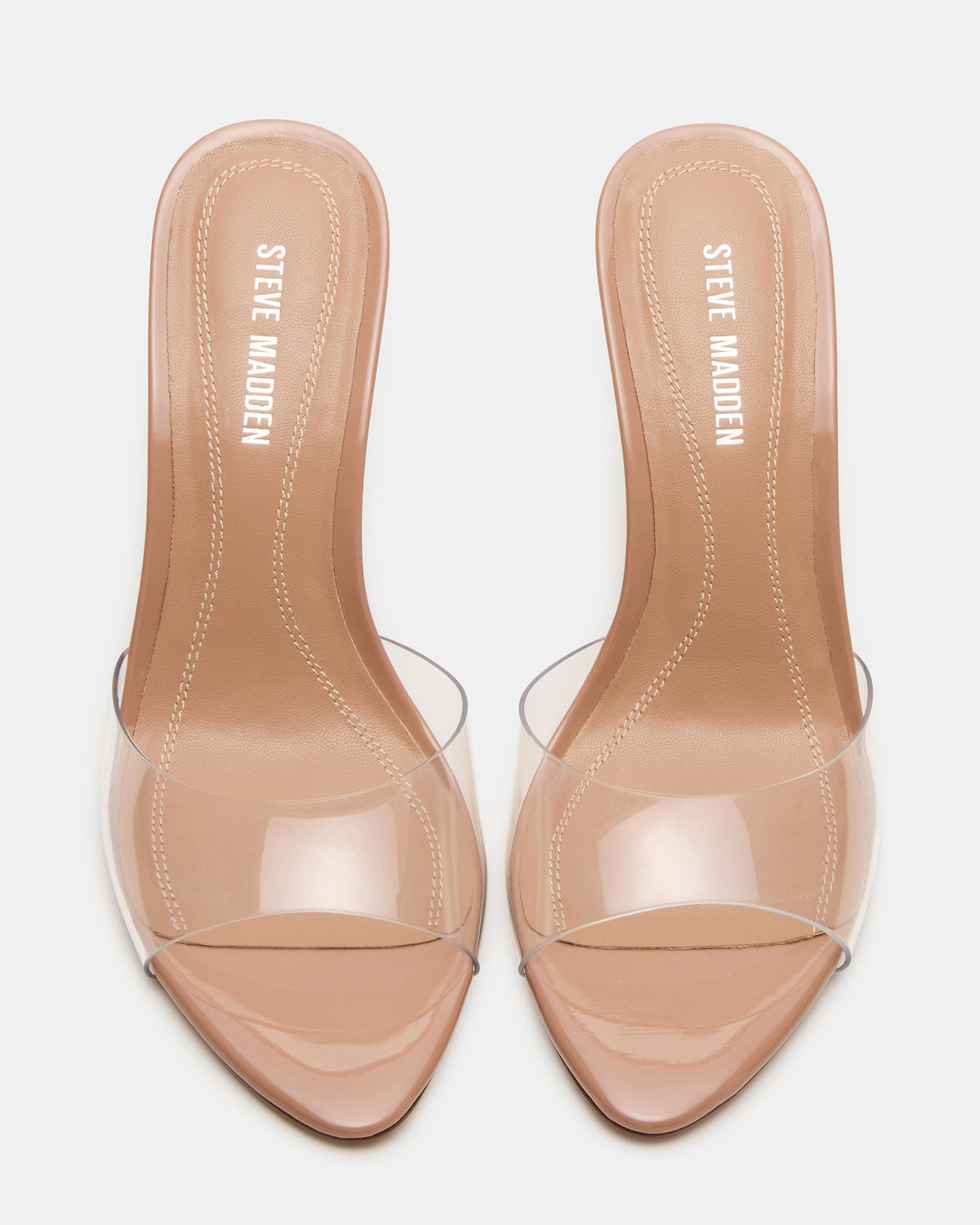 SANTI Clear Pointed-Toe Mule Women's Heel | Steve Madden