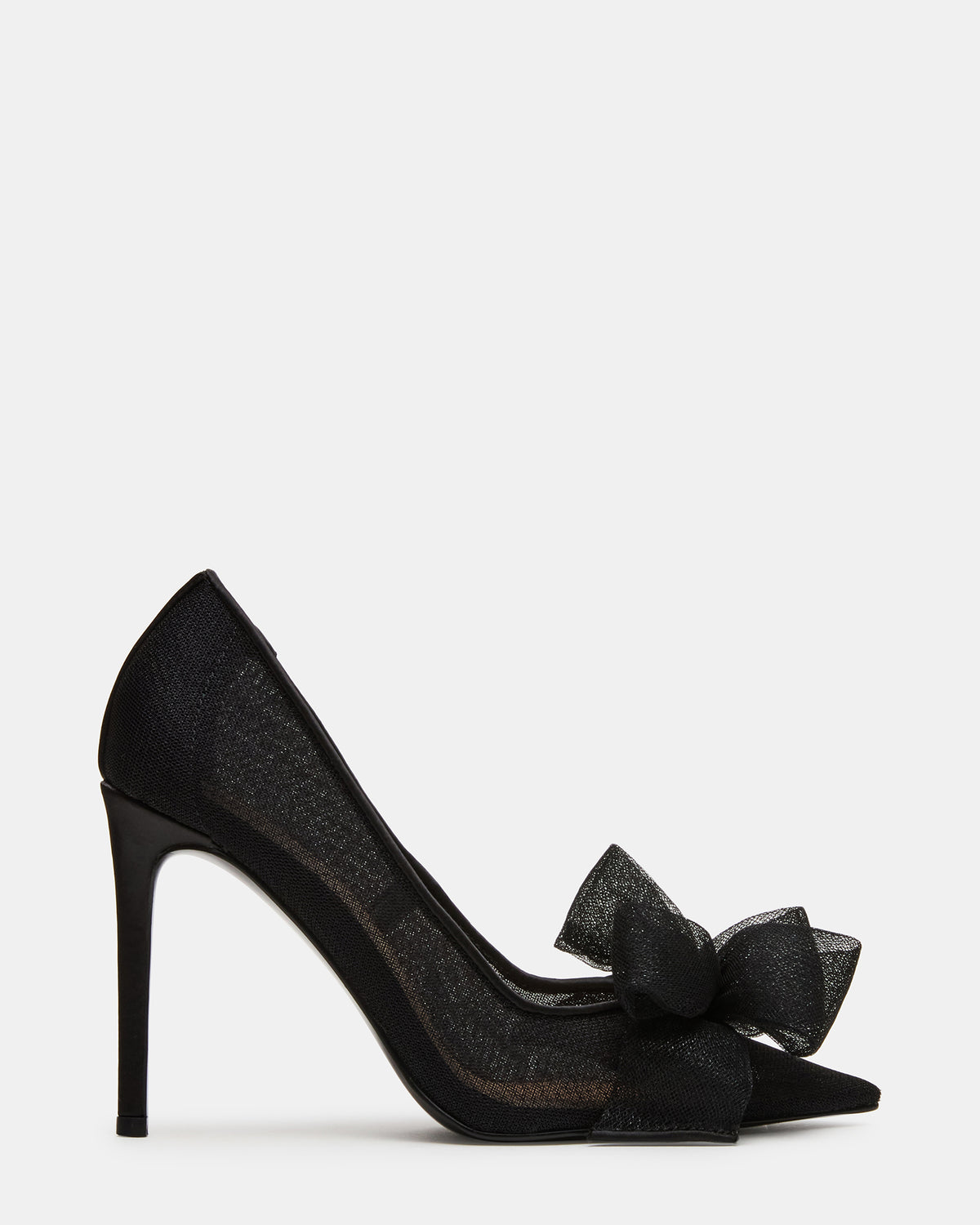 TAFFY Black Bow Pointed-Toe Stiletto Pump Women's Heel | Steve Madden