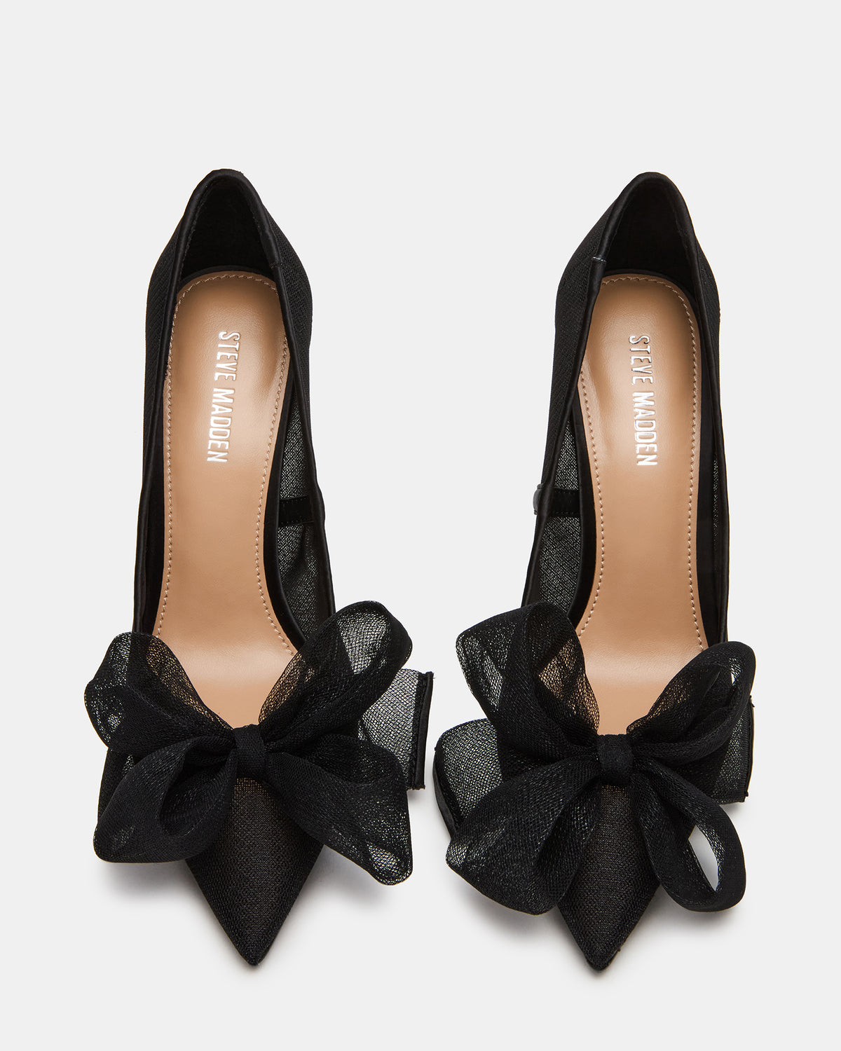 TAFFY Black Bow Pointed-Toe Stiletto Pump Women's Heel | Steve Madden