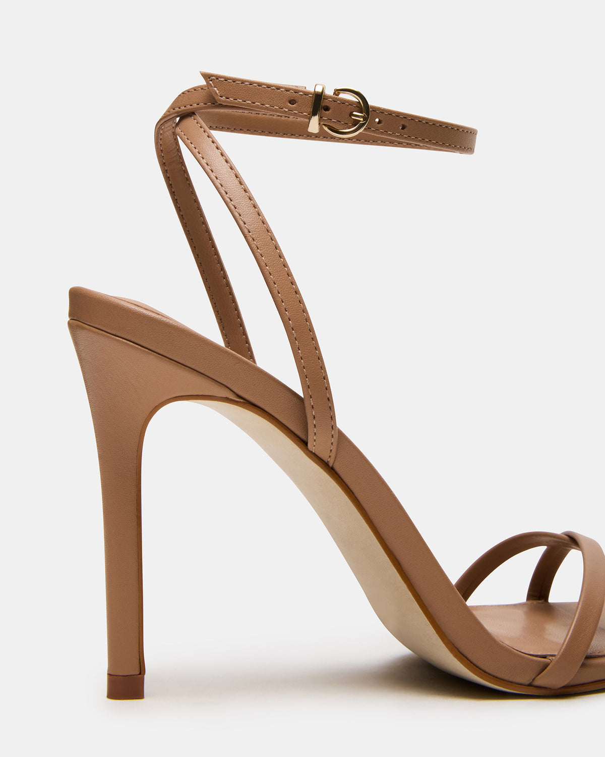 JYPSEY Tan Leather Strappy Stiletto Women's Heel | Steve Madden