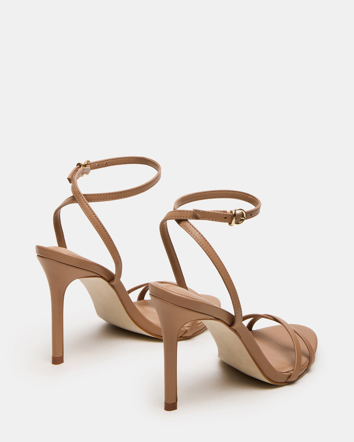JYPSEY Tan Leather Strappy Stiletto Women's Heel | Steve Madden