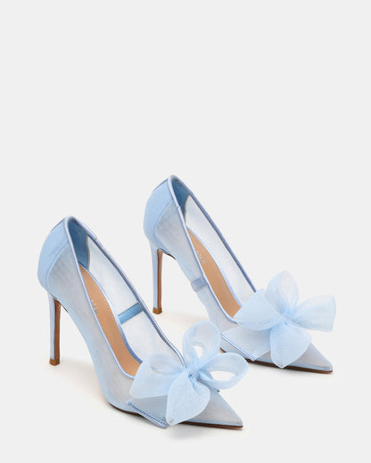 TAFFY Blue Bow Pointed-Toe Stiletto Pump Women's Heel | Steve Madden