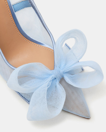 TAFFY Blue Bow Pointed-Toe Stiletto Pump Women's Heel | Steve Madden