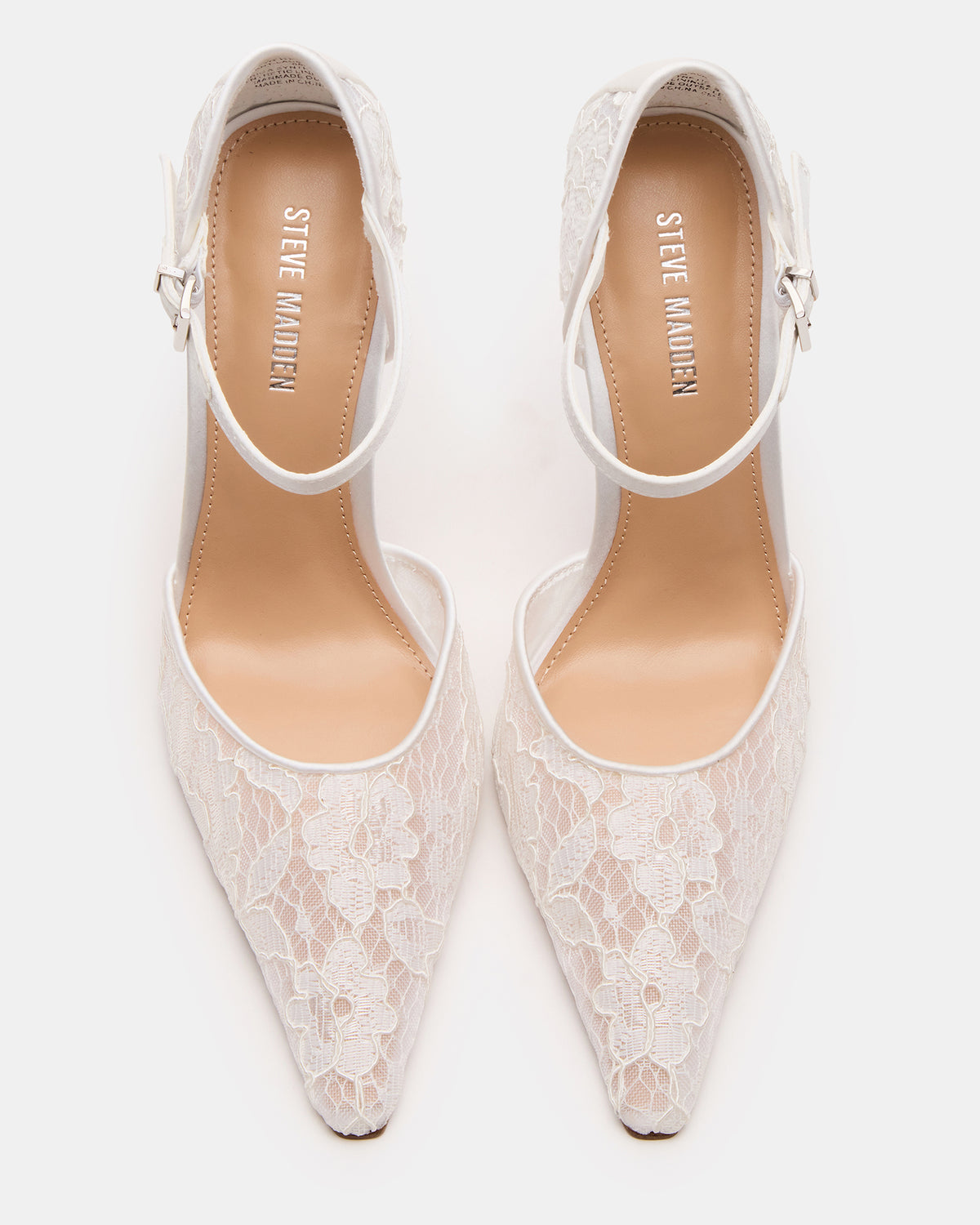 AVANT White Lace Pointed-Toe Stiletto Pump Women's Heel | Steve Madden