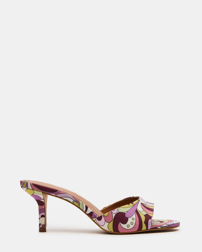 KENDRIX Pink Print Women's Mule Heel | Steve Madden
