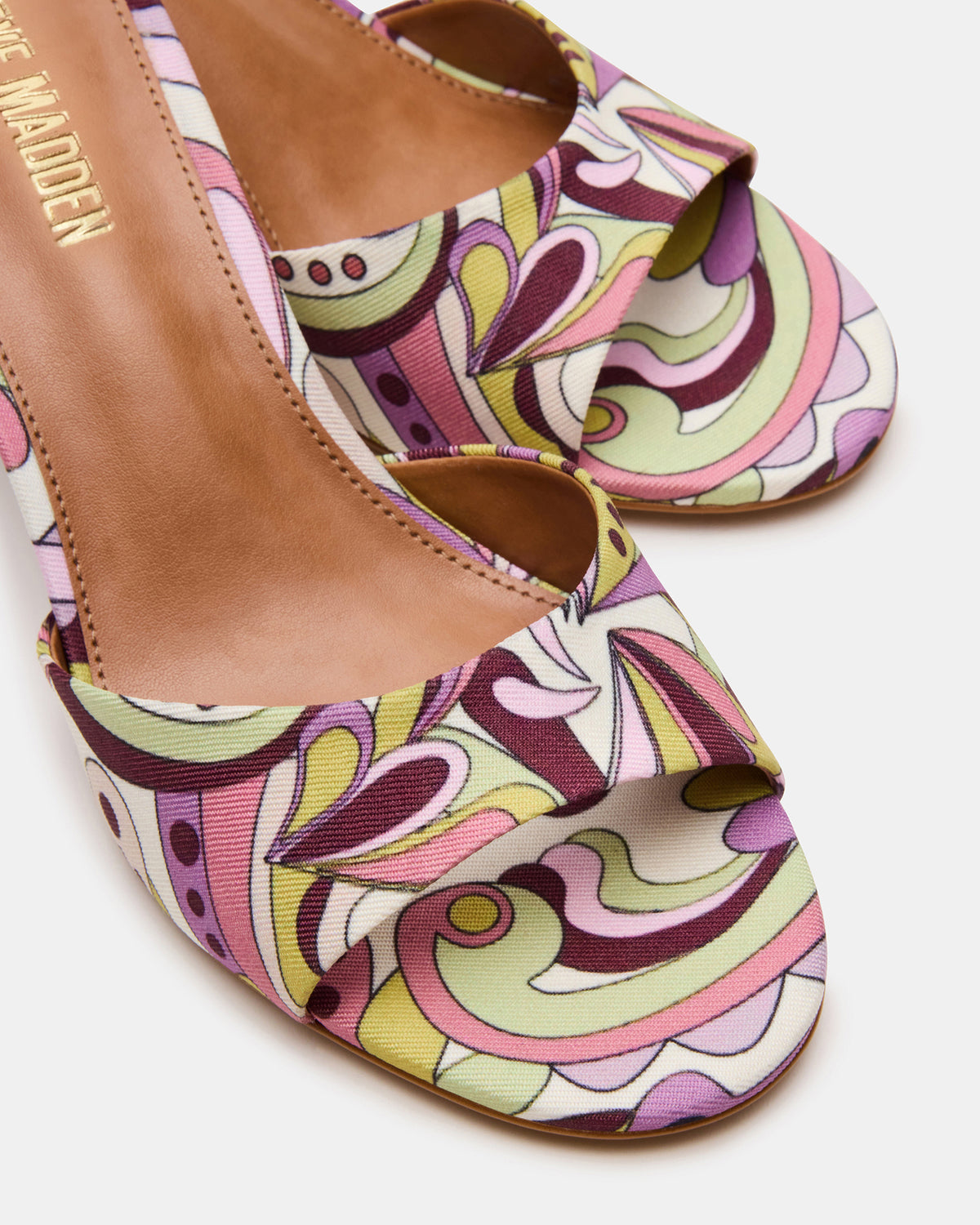KENDRIX Pink Print Women's Mule Heel | Steve Madden