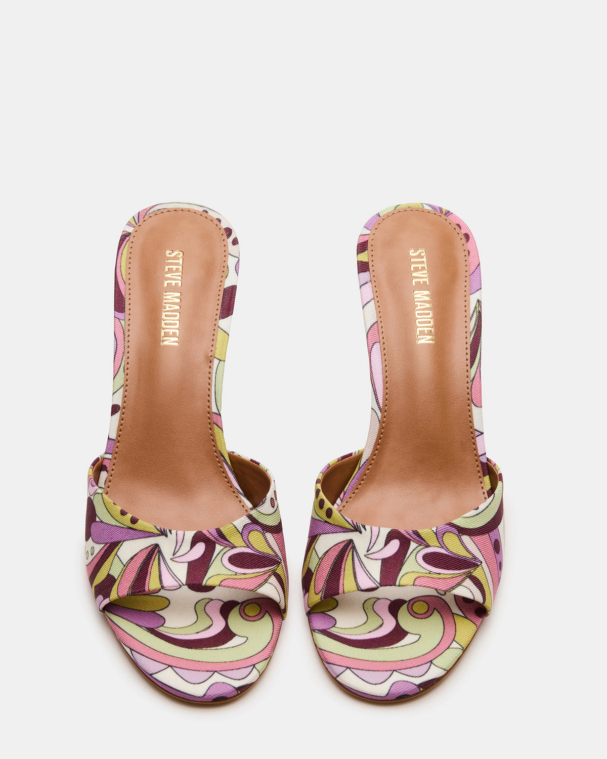 KENDRIX Pink Print Women's Mule Heel | Steve Madden
