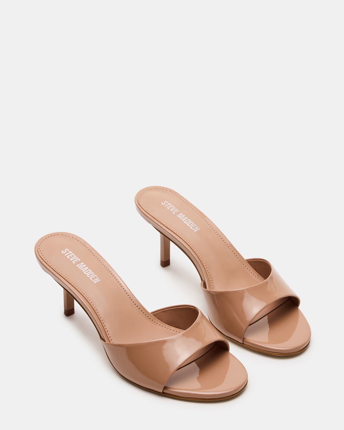 KENDRIX Blush Leather Women's Mule Heel | Steve Madden