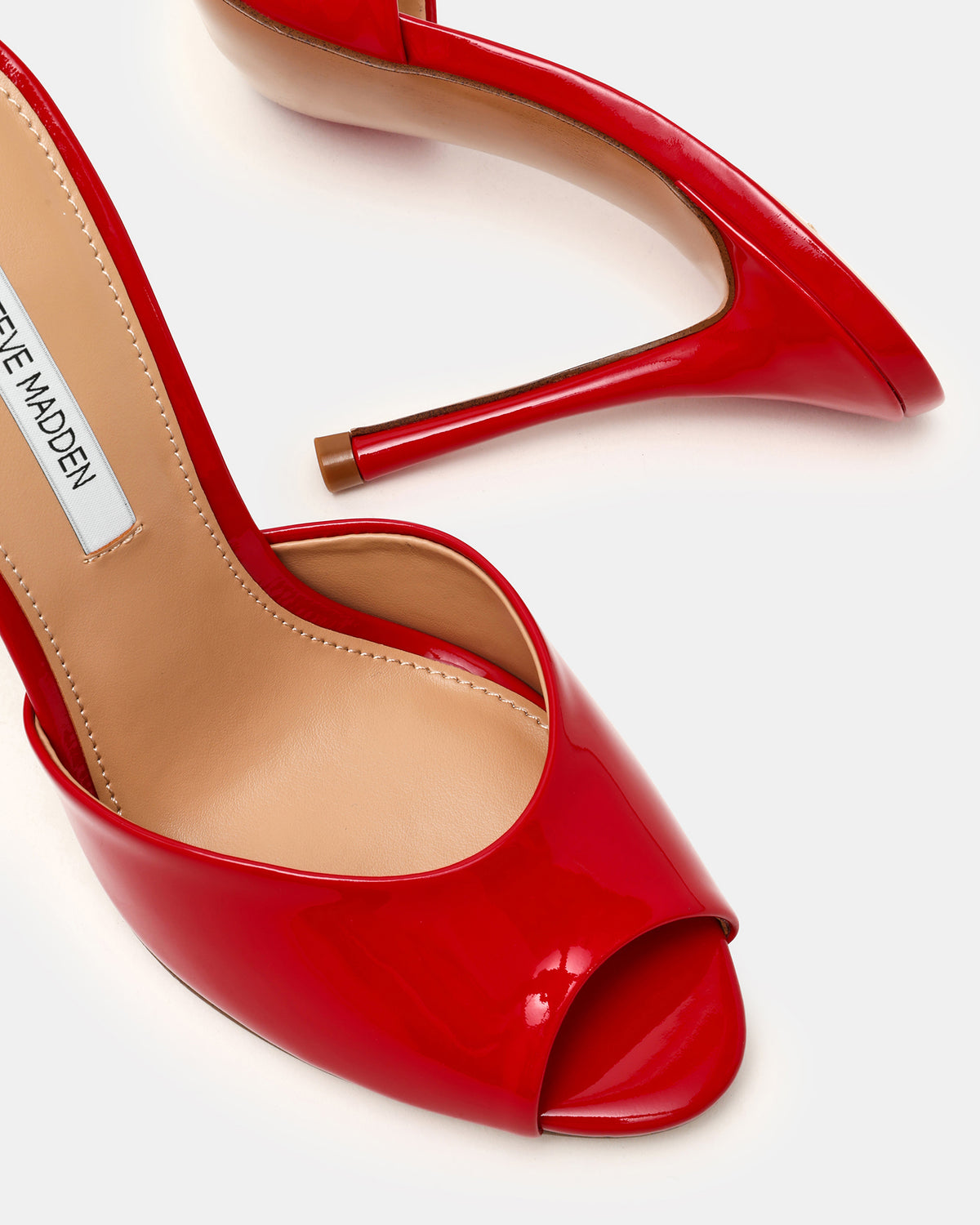 PRIYA Red Patent Mule Women's Heel | Steve Madden