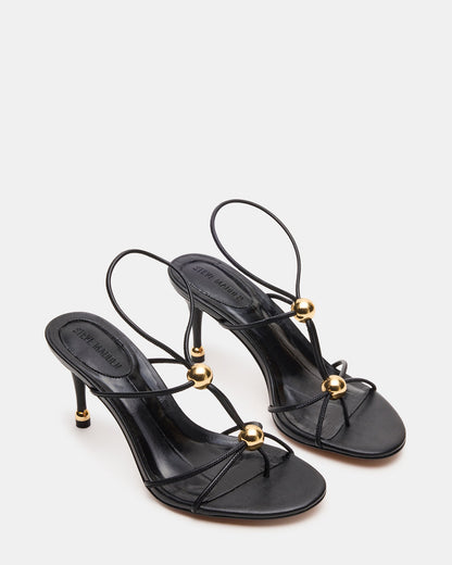 RAMOS Black Strappy Stiletto Women's Heel | Steve Madden