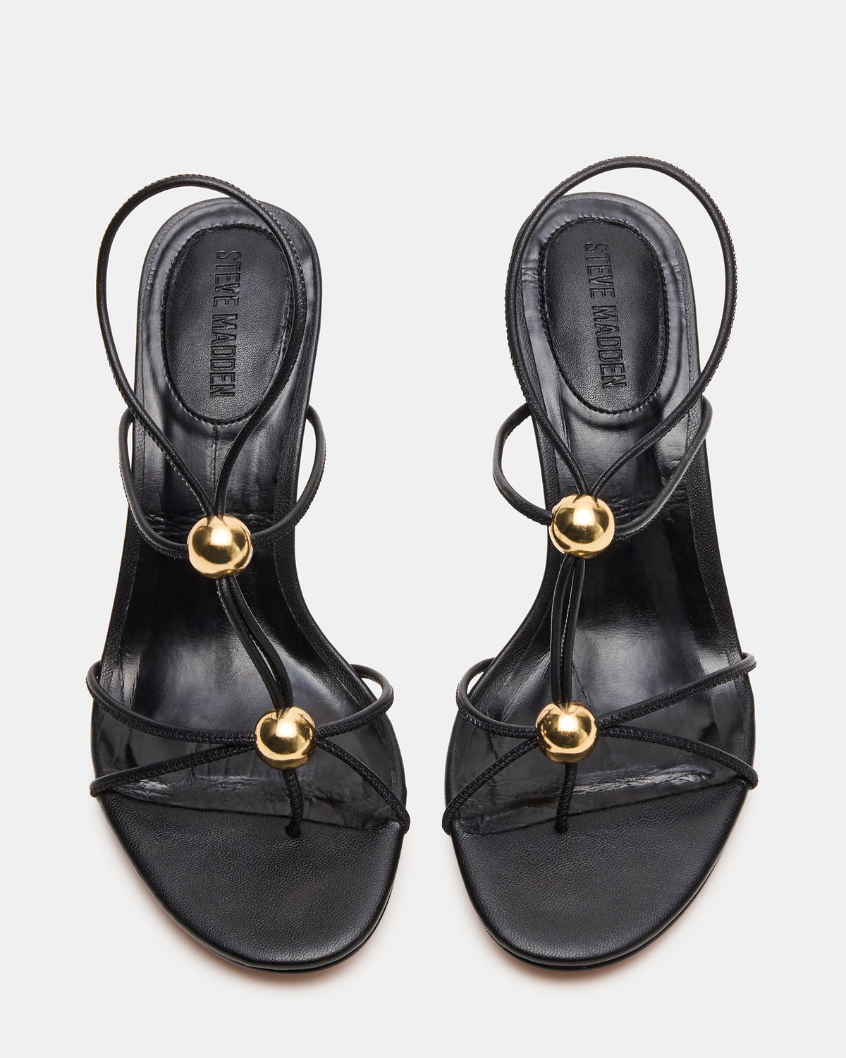 RAMOS Black Strappy Stiletto Women's Heel | Steve Madden