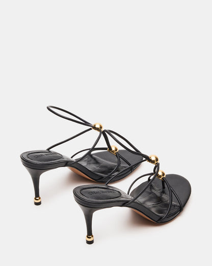 RAMOS Black Strappy Stiletto Women's Heel | Steve Madden
