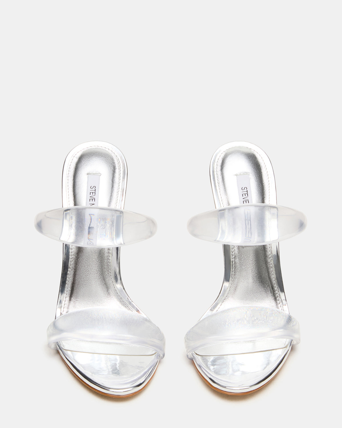 SATURN Jelly Clear Stiletto Mule Women's Heel | Steve Madden