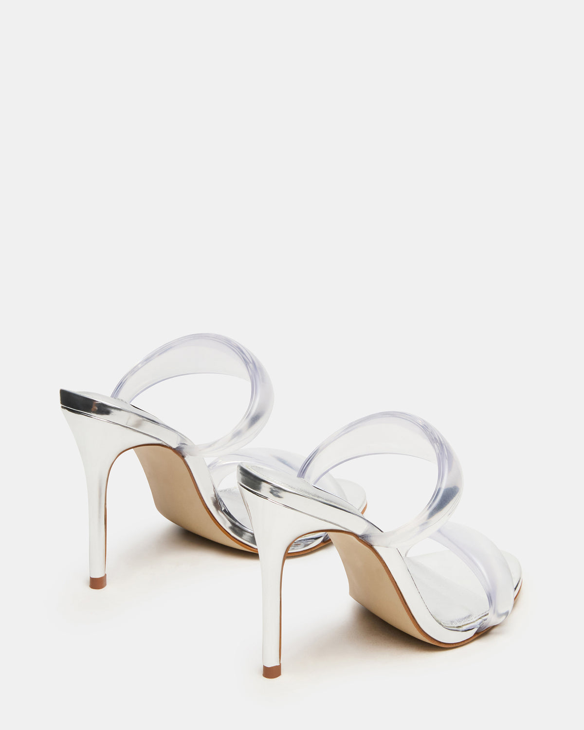 SATURN Jelly Clear Stiletto Mule Women's Heel | Steve Madden