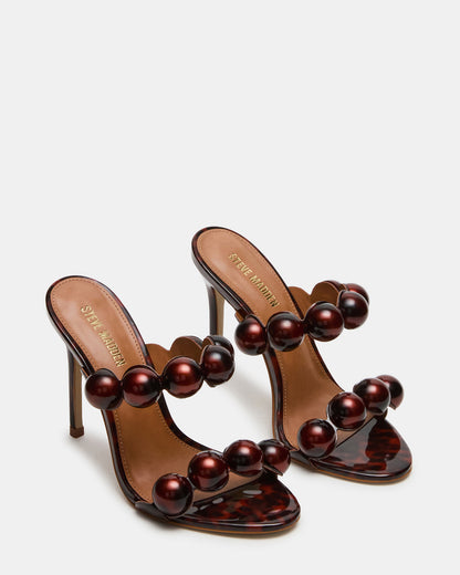 SATURN Beads Tortoise Stiletto Mule Women's Heel | Steve Madden