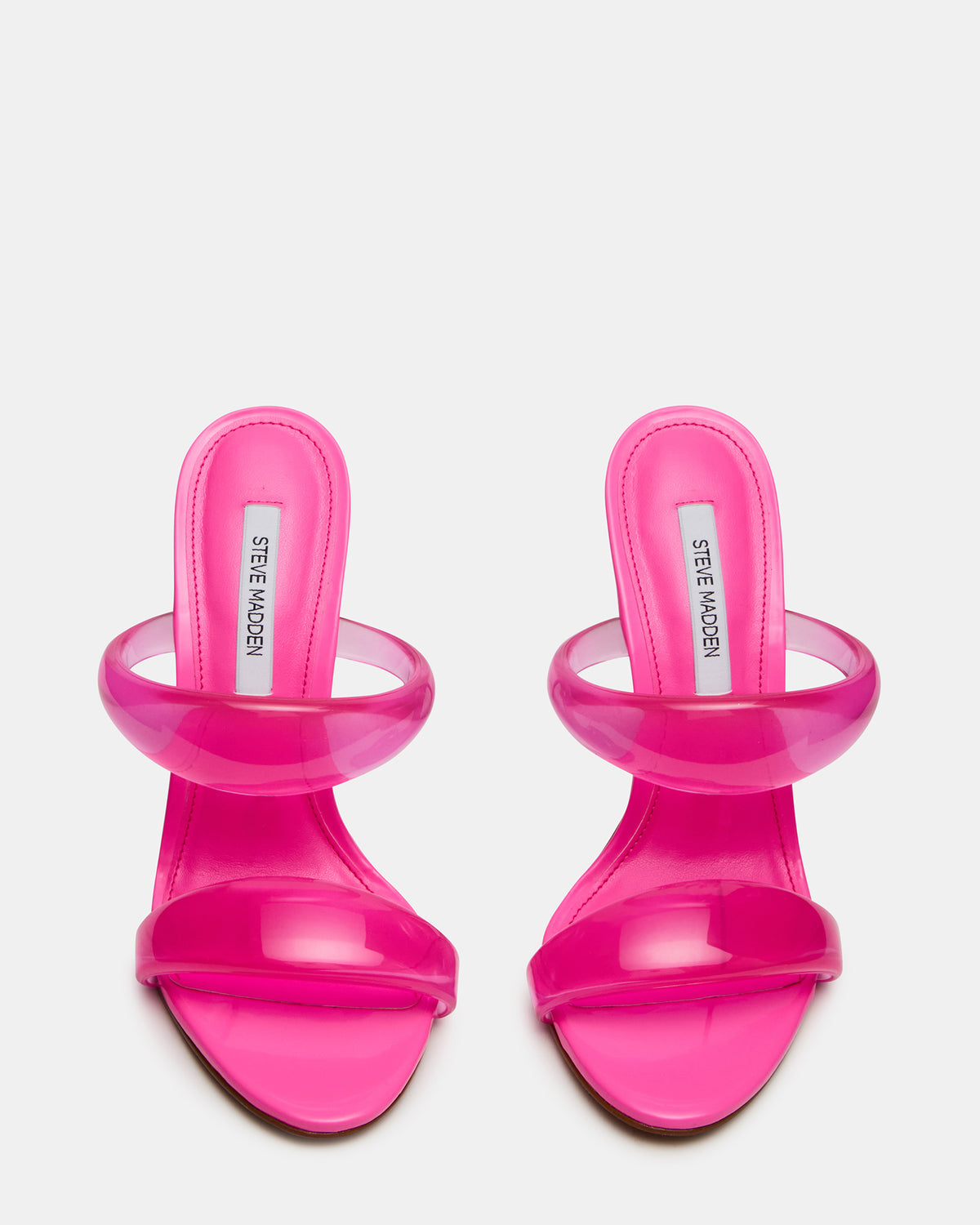 SATURN Jelly Pink Stiletto Mule Women's Heel | Steve Madden