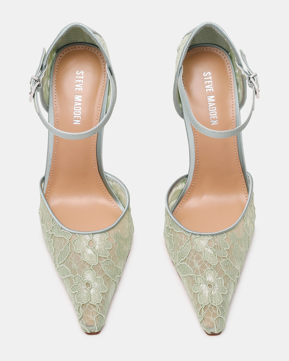 AVANT Pistachio Lace Pointed-Toe Stiletto Pump Women's Heel | Steve Madden