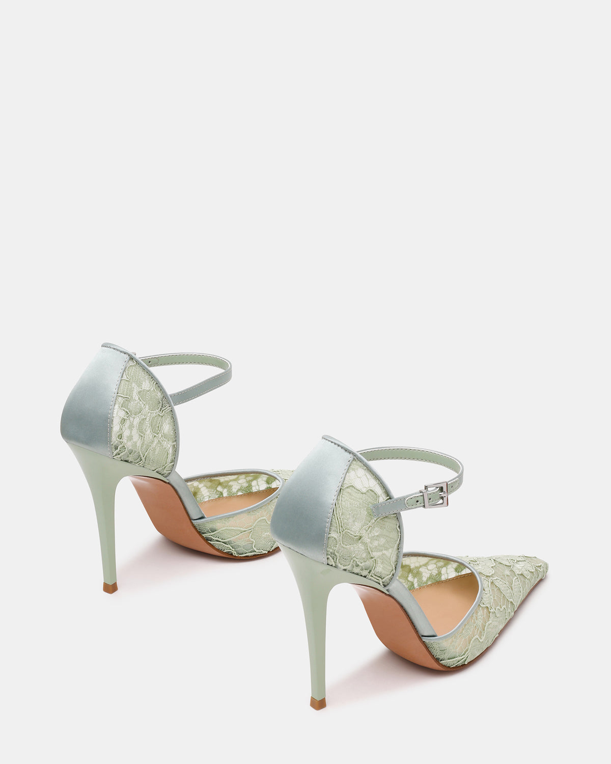 AVANT Pistachio Lace Pointed-Toe Stiletto Pump Women's Heel | Steve Madden