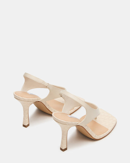 IMPROV Bone Leather Square-Toe Thong Slingback Women's Heel | Steve Madden