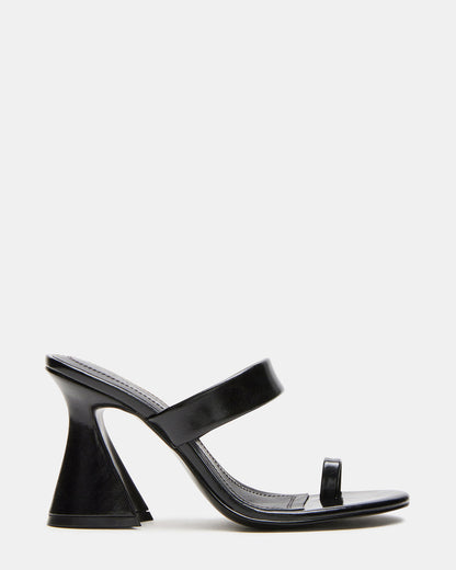 RENIE Black Women's Open Toe Mule Heel | Steve Madden