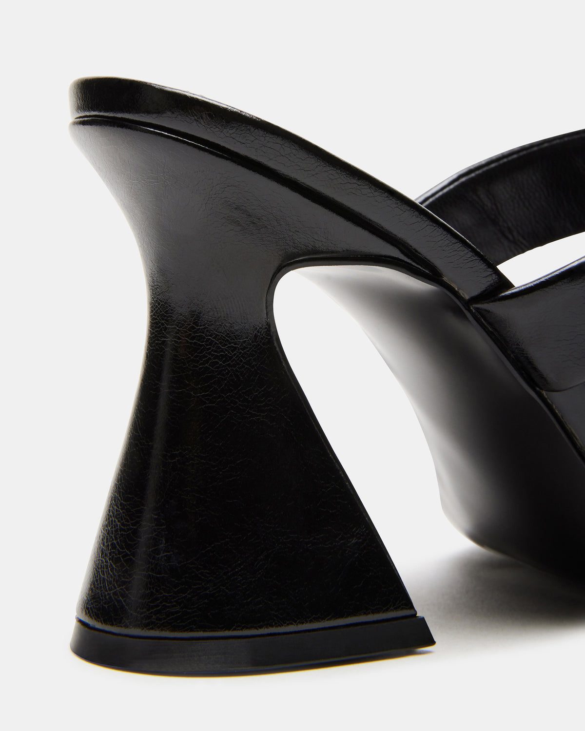 RENIE Black Women's Open Toe Mule Heel | Steve Madden