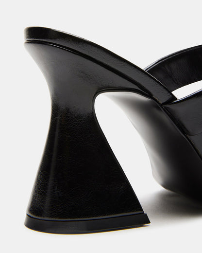RENIE Black Women's Open Toe Mule Heel | Steve Madden