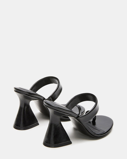 RENIE Black Women's Open Toe Mule Heel | Steve Madden