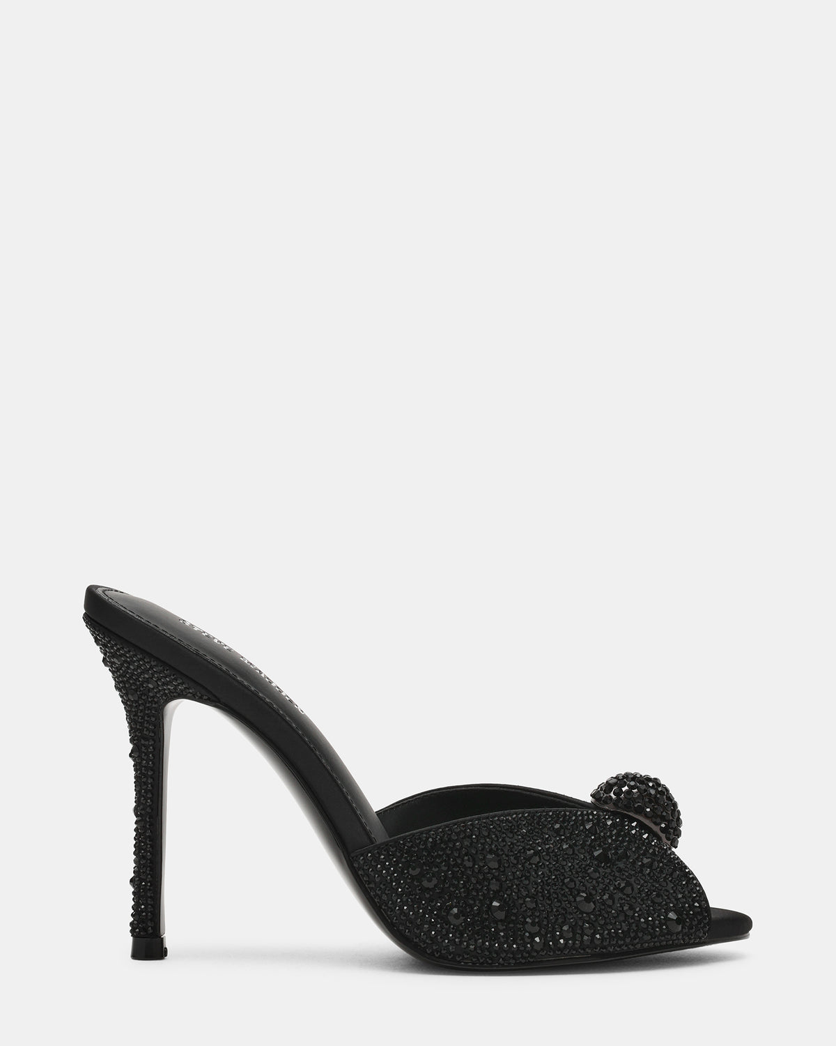 PRIYA Black Rhinestones Mule Women's Heel | Steve Madden