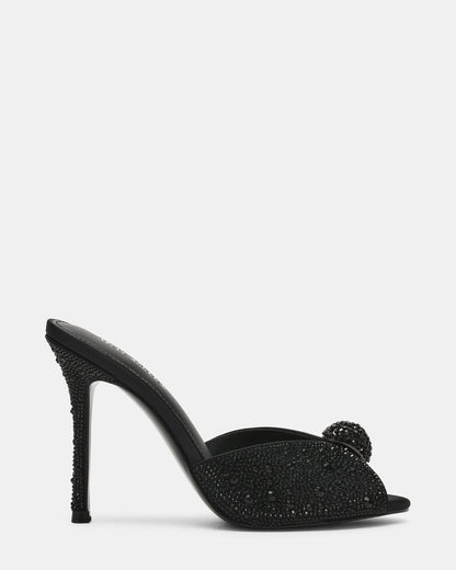 PRIYA Black Rhinestones Mule Women's Heel | Steve Madden
