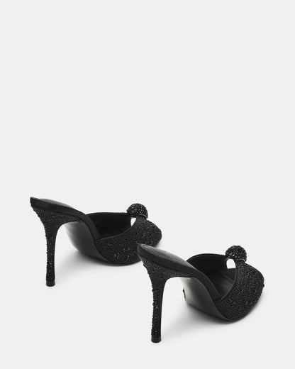 PRIYA Black Rhinestones Mule Women's Heel | Steve Madden