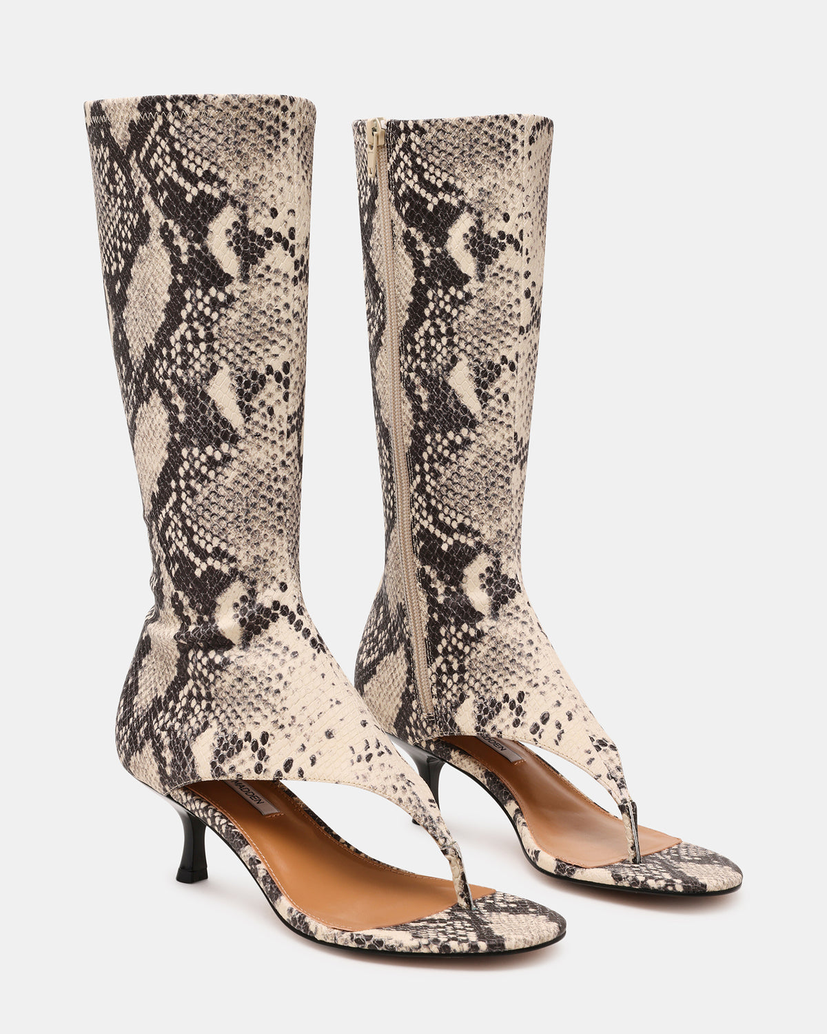 RELENTLESS Snake Thong Open-Toe Boot Shaft Women's Heel | Steve Madden