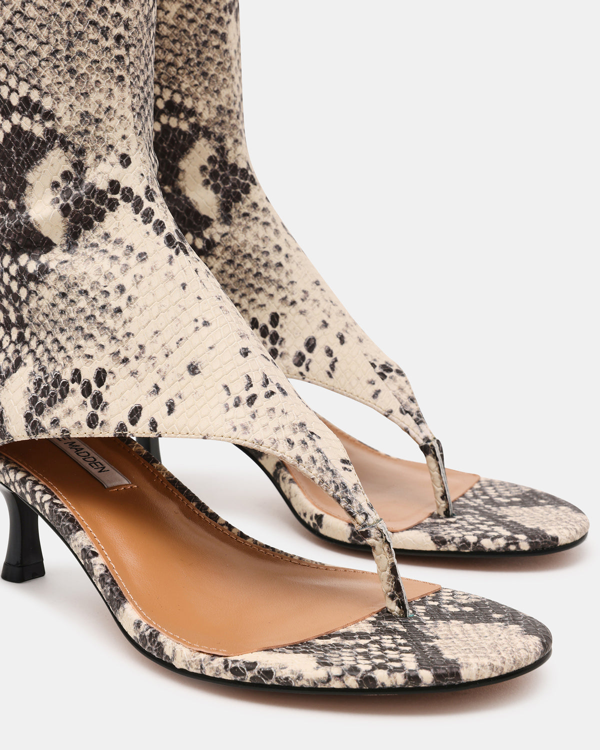RELENTLESS Snake Thong Open-Toe Boot Shaft Women's Heel | Steve Madden