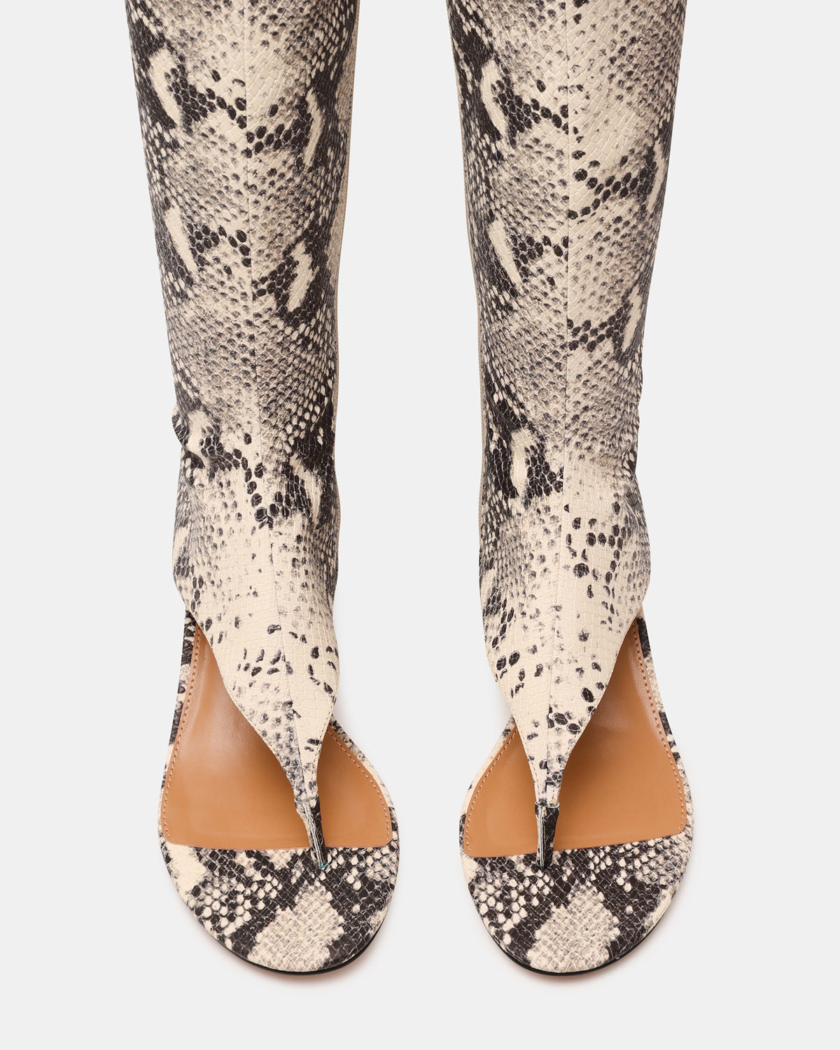 RELENTLESS Snake Thong Open-Toe Boot Shaft Women's Heel | Steve Madden
