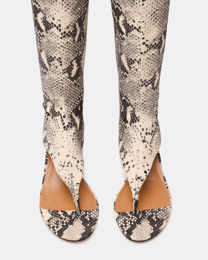 RELENTLESS Snake Thong Open-Toe Boot Shaft Women's Heel | Steve Madden