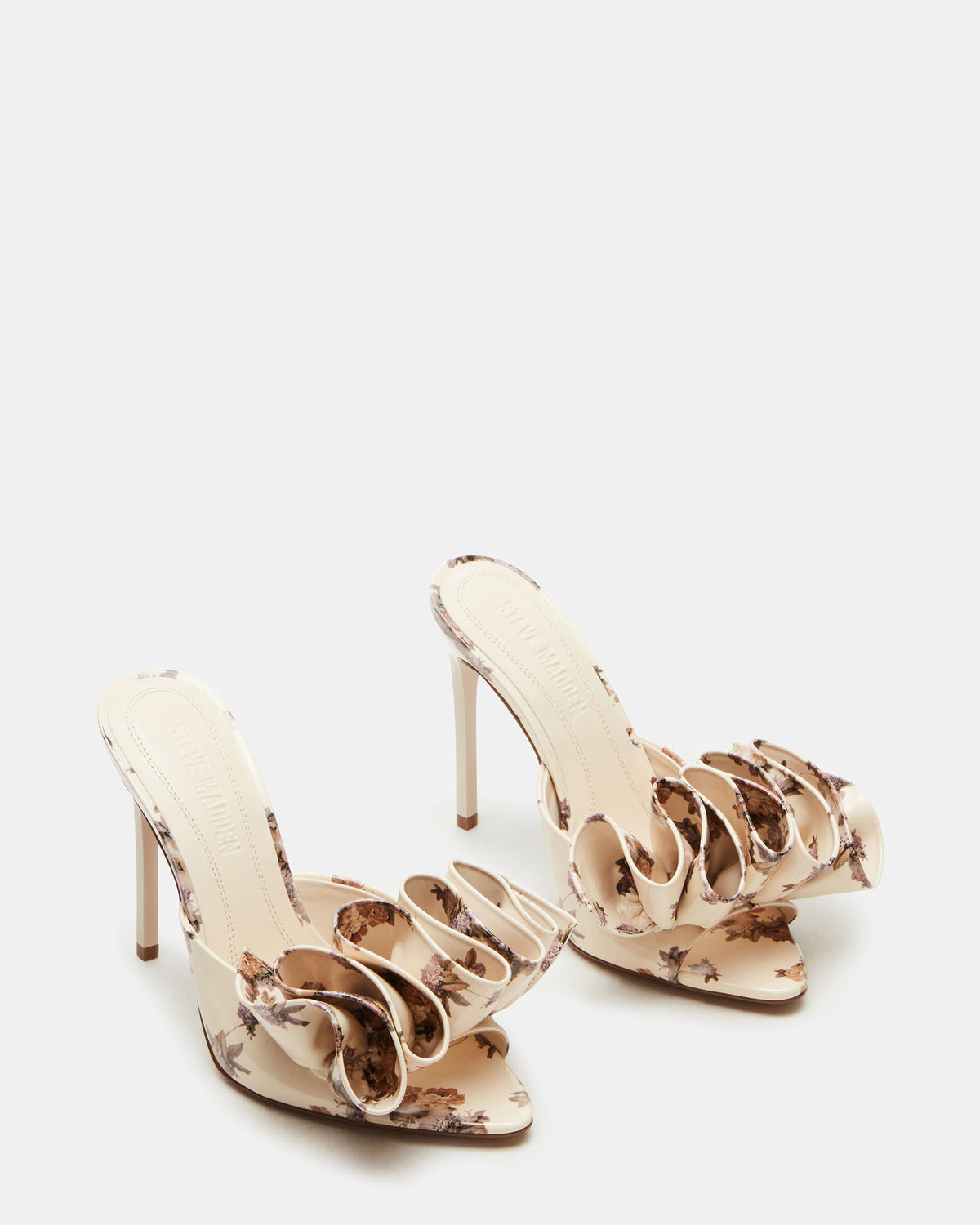 AFFINITY Floral Women's Multi Pointed-Toe Stiletto Mule Heel | Steve Madden