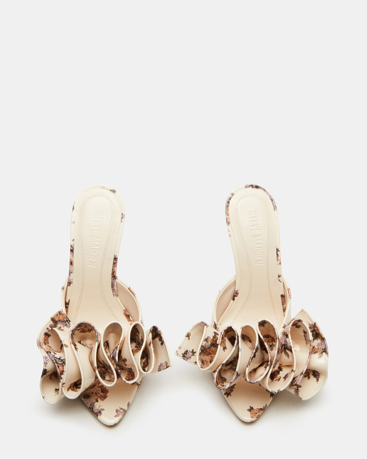 AFFINITY Floral Women's Multi Pointed-Toe Stiletto Mule Heel | Steve Madden