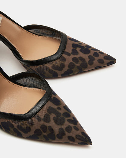 ALLIANCE Mesh Leopard Pointed-Toe Pump Women's Heel | Steve Madden